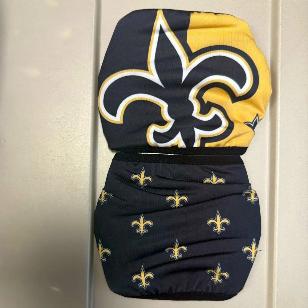 NFL New Orleans Saints Football Cloth face Mask Lot Black Gold new